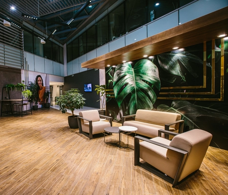 Recepce kancelářské budovy Pankrác House