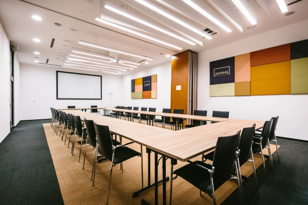 Spojené konferenční místnosti Servác a Bonifác v kancelářské budově Pankrác House